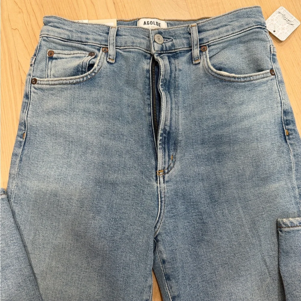 Agolde Light Blue Skinny Jeans - Faded Wash - Pinch Waste Ultra High Rise